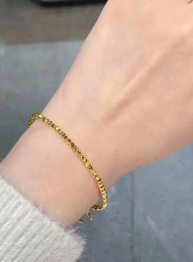 自制私藏耐看小碎金手链