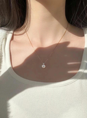 看不腻有个性简约气质高级感通勤项链女 缘系一生 轻奢小众锁骨链