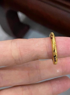 万福戒～实心有份量指环