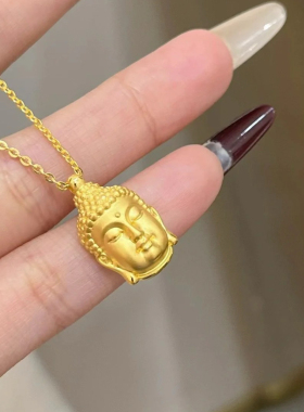 身戴佛头 吃喝不愁~保平安重磅仿真黄金项链开模自制款经典项链款