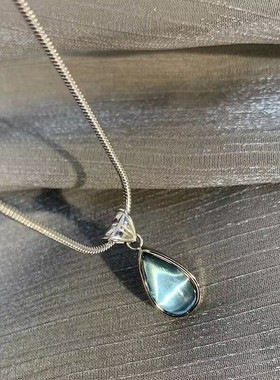 梦幻斯里兰卡新国潮蓝色水滴项链