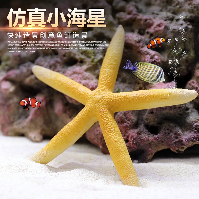 仿真海星鱼缸造景海螺小摆件水族箱微景观装饰品可爱贝壳海洋摆件 - 图2