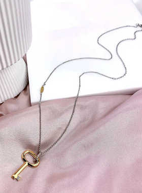 小众简约百搭钥匙项链欧美风