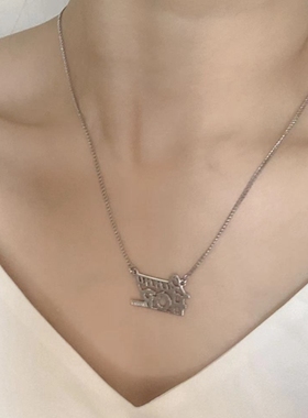 特价简约百搭质感镀金字母项链