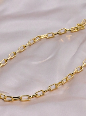 简约百搭金色链条项链