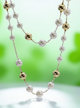 小众轻奢珍珠项链长款