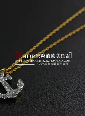 满钻甜美风锁骨链新款现货