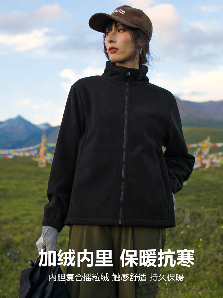 新款koraman冲锋衣三合一外套女2023年新款防水秋冬保暖户外登山