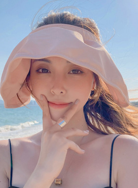 遮脸防晒帽女夏韩版贝壳帽