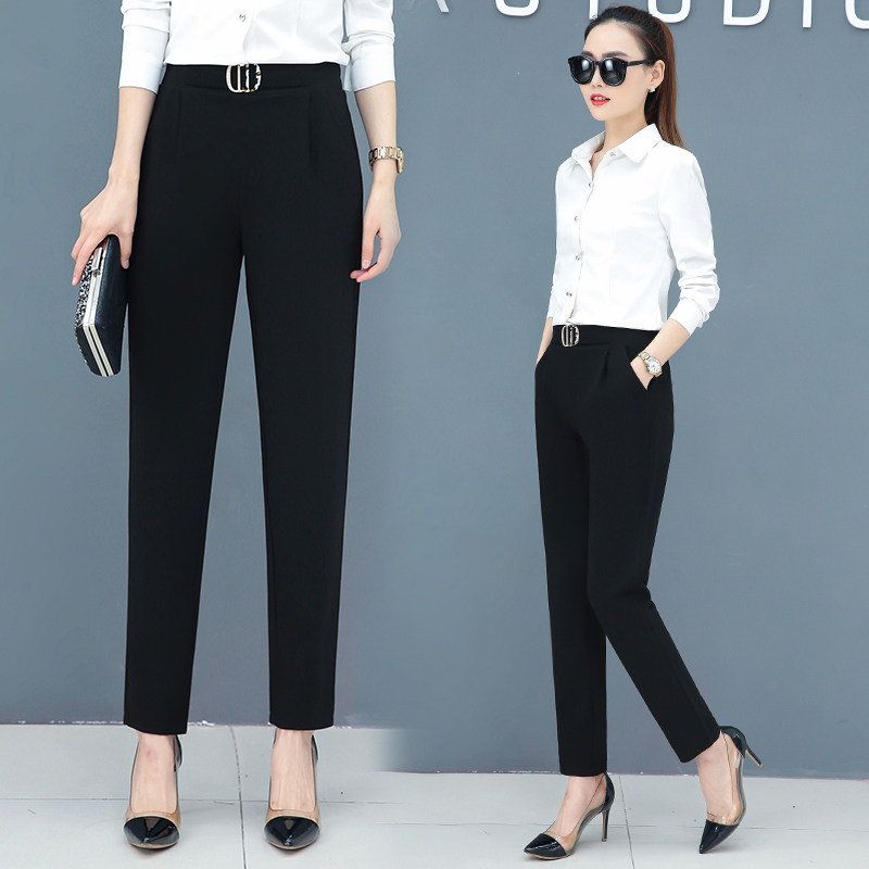 高腰202秋季新款韩版宽松哈伦裤 玛依恋休闲裤