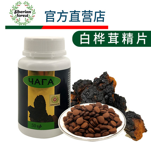 白桦茸胶囊俄罗斯进口西伯利亚森林桦树茸正品桦褐孔菌冲调饮品 - 图0