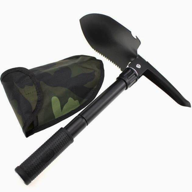 工兵铲多功能户外用品钓鱼铲车载折叠铲子野营兵工铲锄头铁锹两用