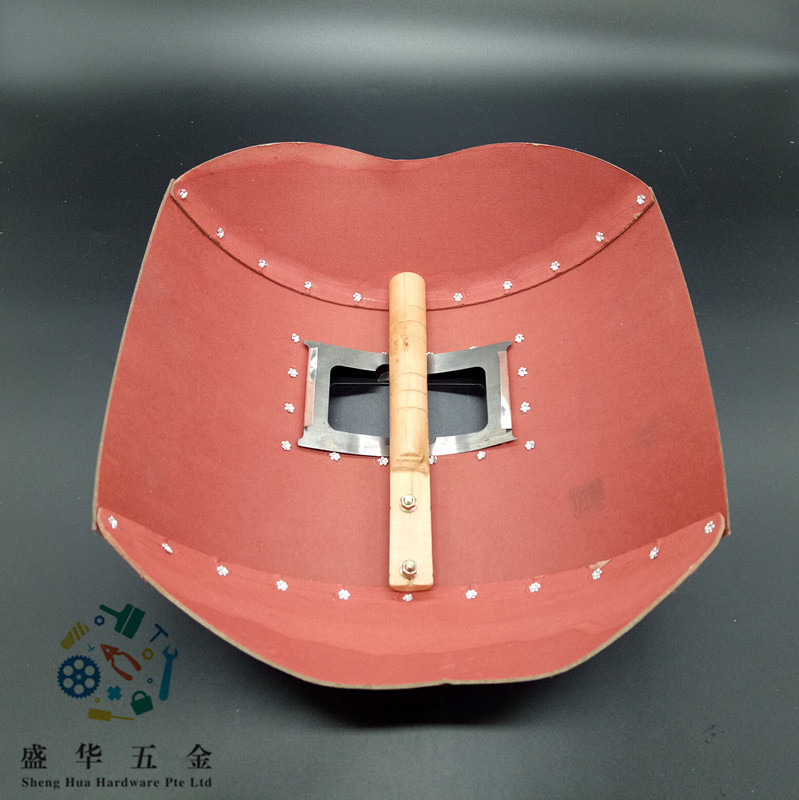 热销红钢纸板电焊面罩手把帽子焊工焊接面具加厚防火星手持式面罩 - 图2