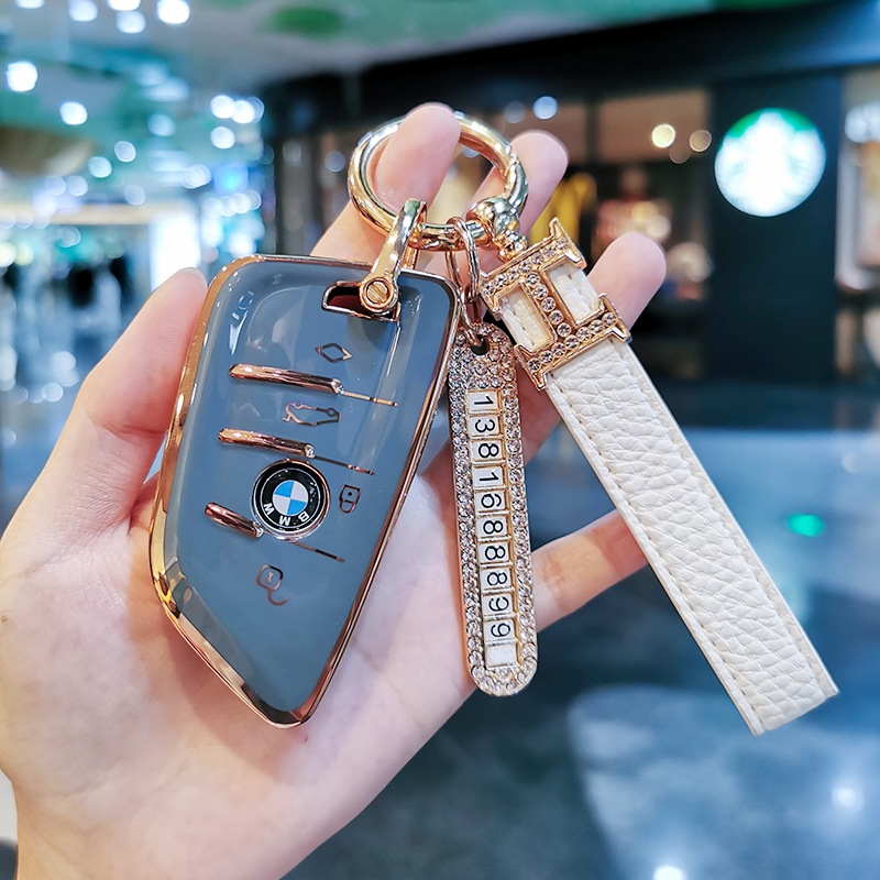 适用于宝马钥匙套1系3系5系三7新五x1x2x3x4x5刀锋530车壳320li女 - 图2
