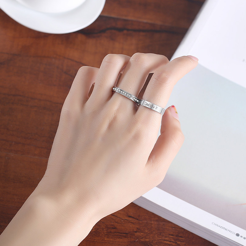 小ck情侣一对情侣款满天星官网对戒 珂爵戒指/指环