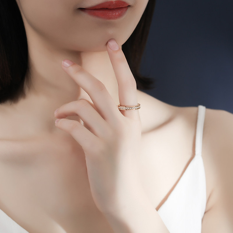 colaivkloia小ck情侣纯银一对对戒 珂爵戒指/指环