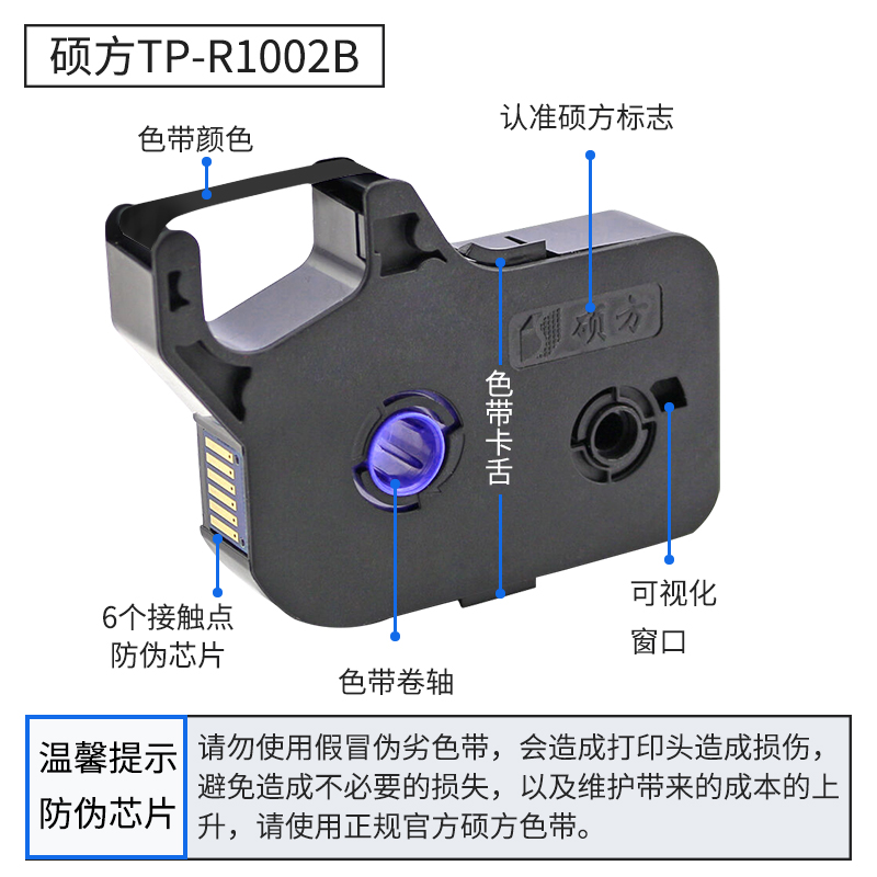 线号机TP70/TP76i色带TP60/TP66i色带TP-R1002B黑色带碳带-图0