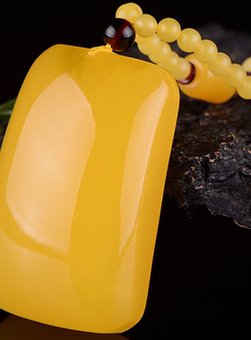 波罗的海蜜蜡吊坠琥珀项链貔貅