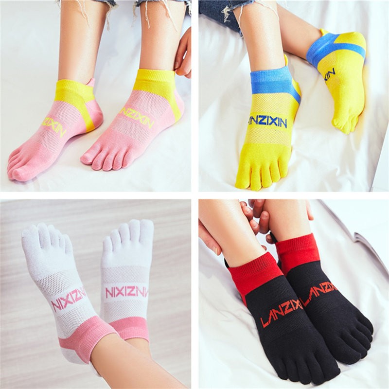 播扣组合纯棉短筒夏季网眼五指袜 播扣内衣短袜/打底袜/丝袜/美腿袜