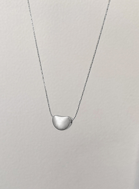 欧美简约豆豆吊坠项链女轻奢小众