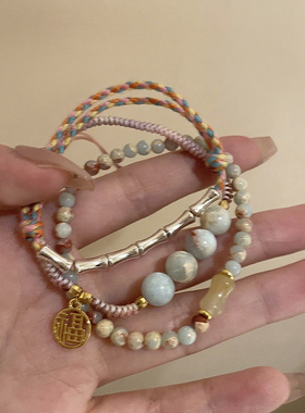 民族风竹节款编绳手链女款