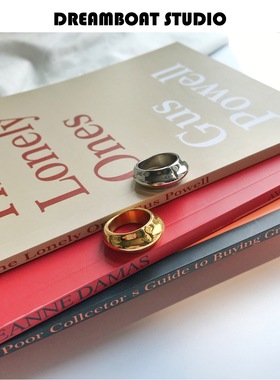 欧美不规则ins大戒指实心有质感