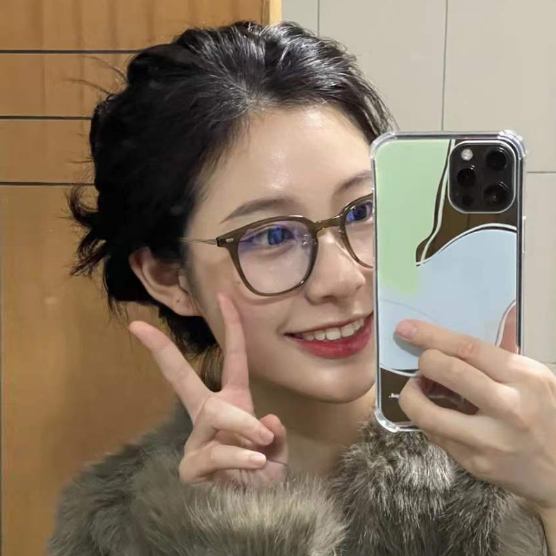冷茶眼镜女 韩版超轻素颜防蓝光可配有高度数散光近视眼睛框架女 gm 冷茶眼镜女 韩版超轻素颜防蓝光可配有高度数散光近视眼睛框架女 gm