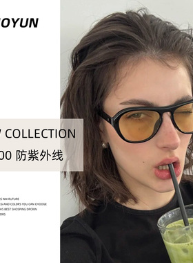 2025新款欧美风大框墨镜女高级感UV400防紫外线大脸显瘦太阳眼镜