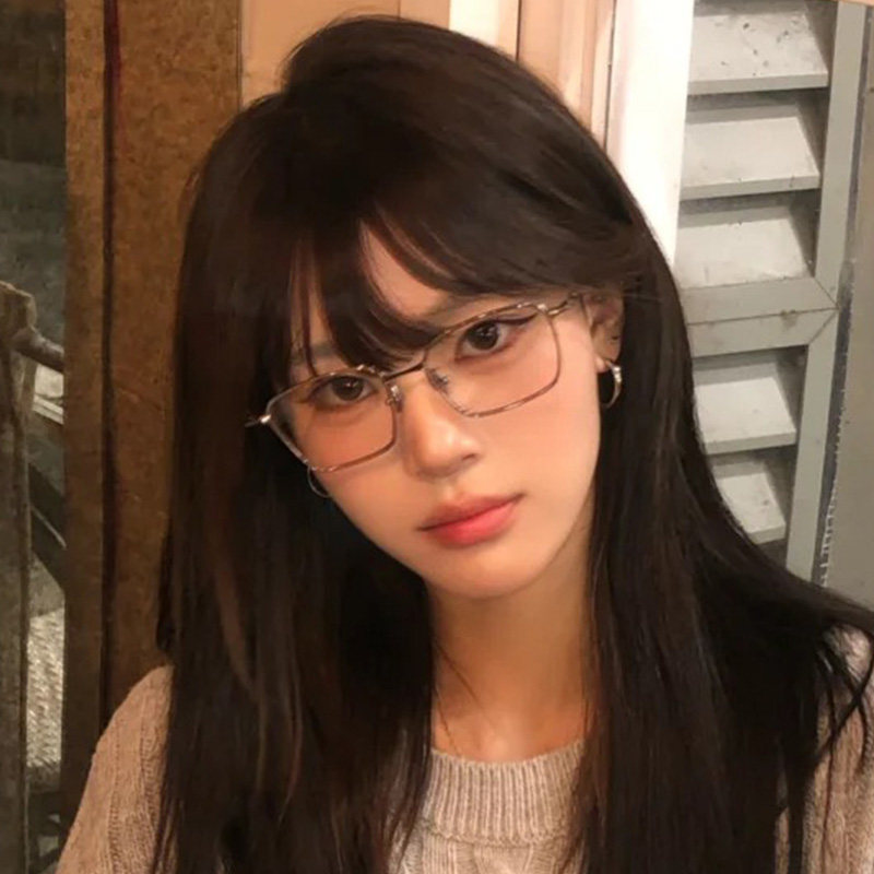 Small square frame pure titanium ultra-light GM glasses optical lenses