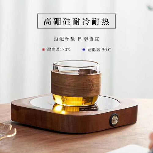 玻璃茶杯套装耐高温隔热防烫家用品茗杯功夫茶具喝茶的杯子小茶杯 - 图1
