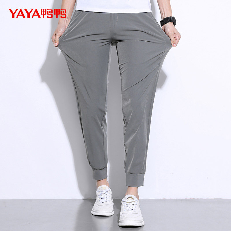 鸭鸭2022春夏新款时尚百搭潮休闲裤 鸭鸭男装休闲裤