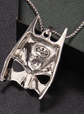 蝙蝠面具合金吊坠锁骨链男女潮