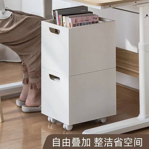 移动儿童绘本收纳盒收纳架书架学生桌面书本收纳箱整理筐置物架 - 图2