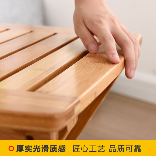 折叠实木小凳子客厅创意小板凳家用成人穿鞋凳沙发换鞋凳布艺矮凳 - 图2