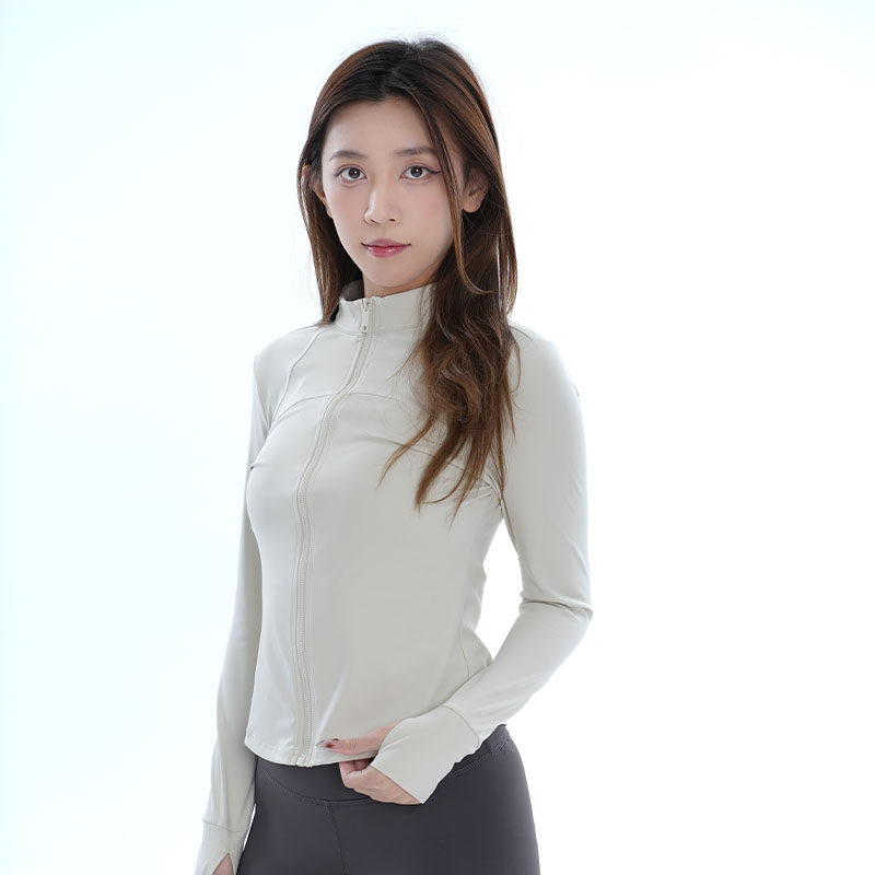 LENANA丽娜瑜伽服春秋冬薄款裸感外套修身显瘦运动健身立领上衣女,淘宝优惠券,粉丝福利购,淘宝优惠卷