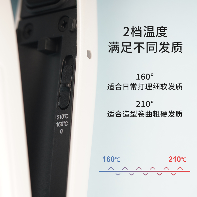 日本无线便携直发器直卷两用卷发棒夹板美发器ISC200CN - 图1