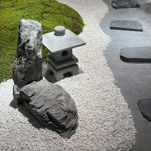 大块白石子石头大鹅卵石庭院铺路铺地白石头园林造景枯山水鹅暖石 - 图0