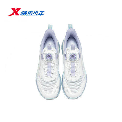 特步童鞋减震旋跑鞋女童2026新款防滑耐磨运动休闲鞋674214114012 - 图2