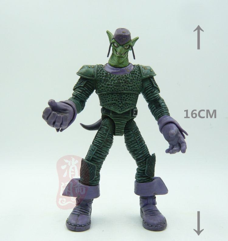 6寸 Toybiz 绿魔Green Goblin 蜘l蛛侠反派 第7代 可动人偶 20022 - 图0