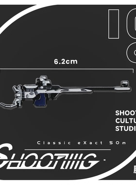 射击训练小口径步枪专业步枪胸针射击徽章500射击文创胸针