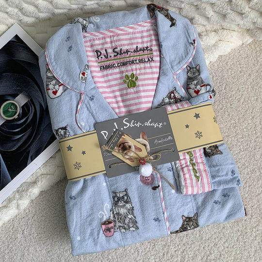 American P.J.S pure cotton brushed pajamas set