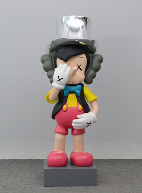 kaws匹诺曹卡通摆件潮玩公仔装饰