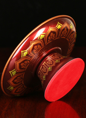 圆通工艺佛具用品 佛堂供具 合金彩绘 莲花果碟 果盘 供果盘摆件