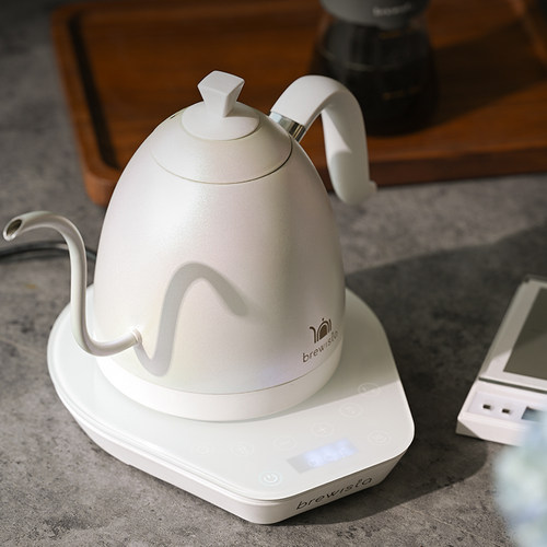 Brewista智能温控手冲咖啡壶PRO家用不锈钢保温壶泡茶壶器具0.6L - 图0