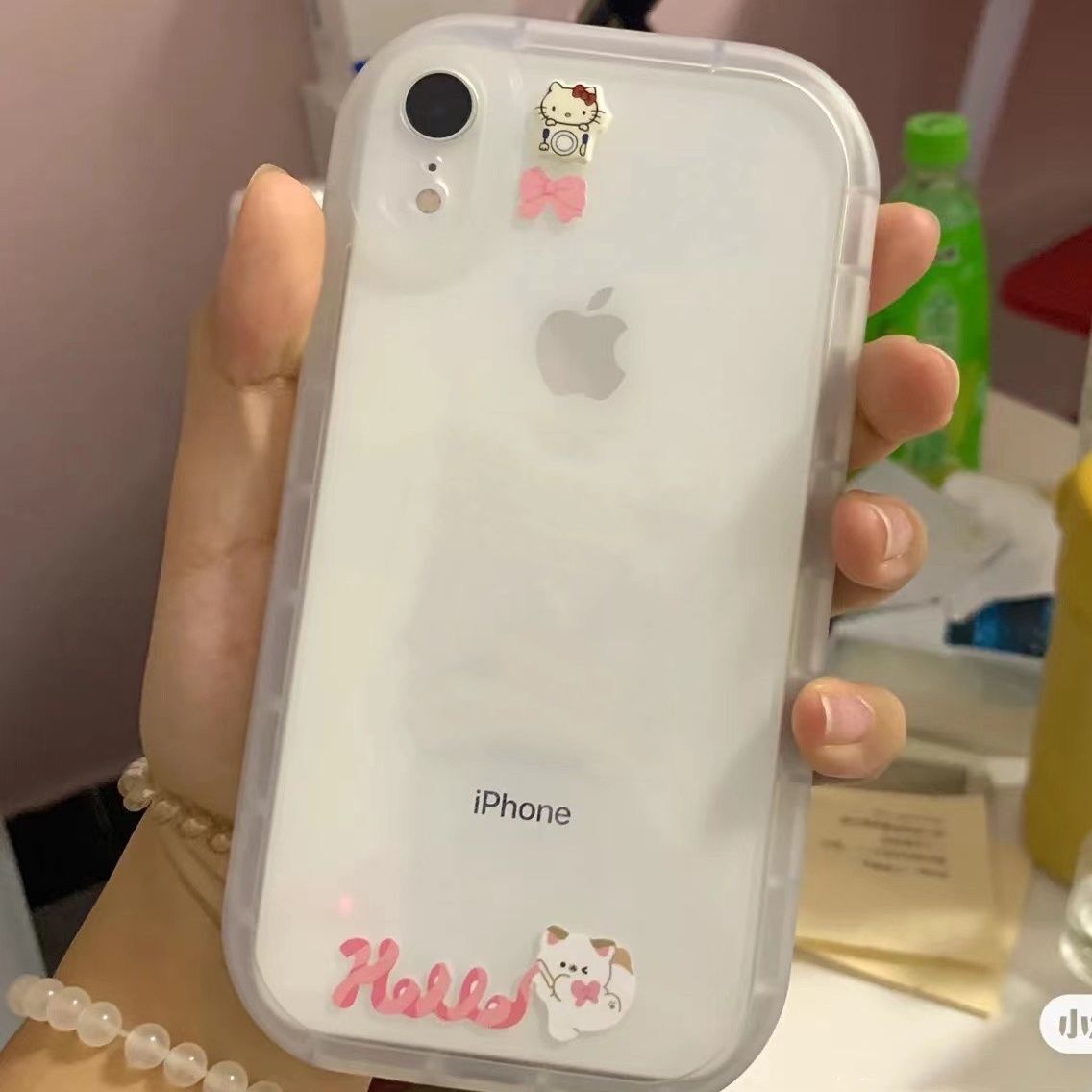 ins小众卡通KT猫适用于14/13Pro Max苹果12pro手机壳XS MAX硅胶7/8plus网红女款iPhoneX新款XR防摔11mini情侣 - 图0