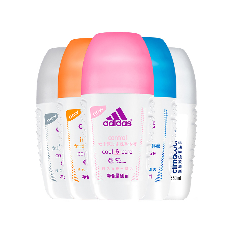 阿迪达斯点妆专卖店阿迪达斯女士走珠香体止汗露50ml腋下久持干爽清新淡香氛抑汗汗珠0