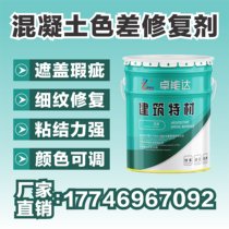 Concrete flat colour agent bridge pier fine grain hemp surface crack repair anti-carbonchromatic adjustment repair agent
