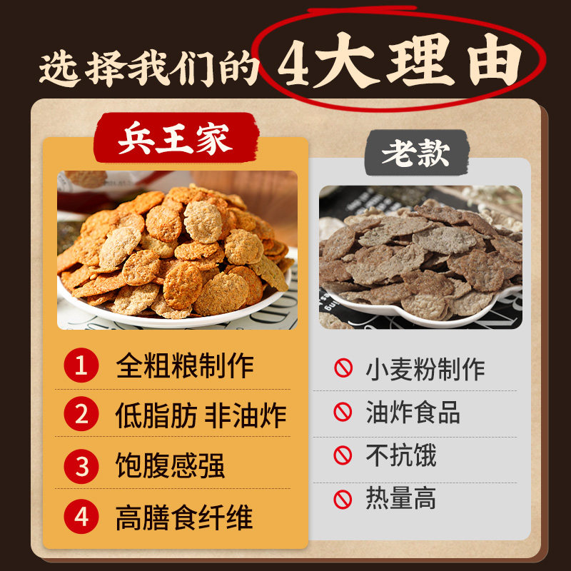 非油炸荞麦锅巴解馋小零食减低脂期办公室休闲小吃食品网红爆款卡