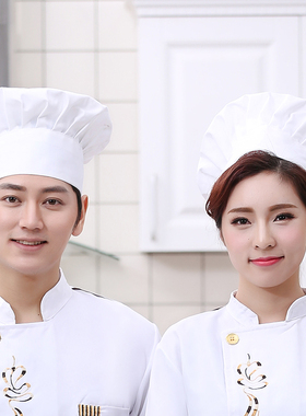 蛋糕店厨师帽酒店快餐店餐饮连锁行业厨房后厨工作帽男女通用
