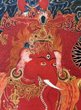 红象鼻天财神高清微喷